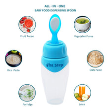 Non Spill Silicone Soft Squeeze Baby Food Feeder