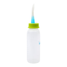 1st Step BPA Free Polypropylene Easy Squeeze Cereal Feeder with Spoon (Blue, 260 ml)