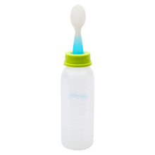 1st Step BPA Free Polypropylene Easy Squeeze Cereal Feeder with Spoon (Blue, 260 ml)