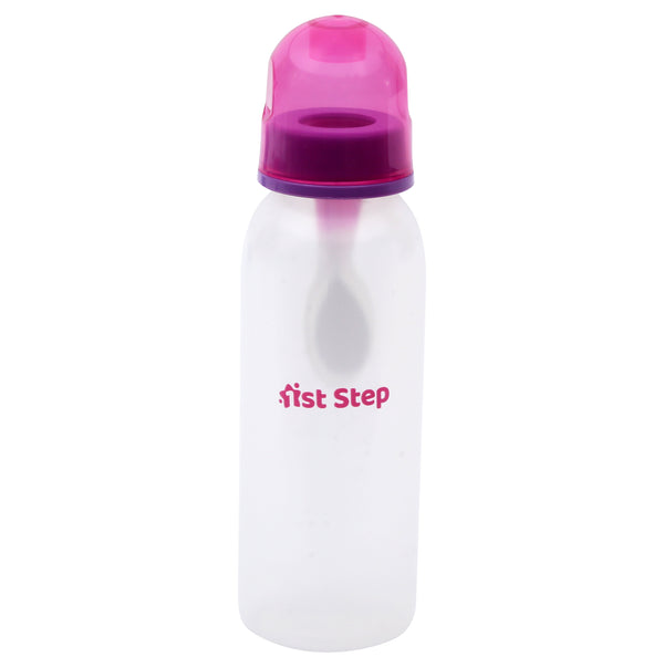 1st Step BPA Free Polypropylene Easy Squeeze Cereal Feeder with Spoon (Pink, 260 ml)