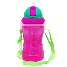 Spill Proof BPA Free Polypropylene Baby Straw Sipper With Strap
