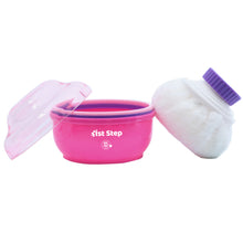 1st Step Powder Box With Refillable Powder Puff- Pink