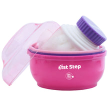 1st Step Powder Box With Refillable Powder Puff- Pink