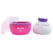 1st Step Powder Box With Refillable Powder Puff- Pink