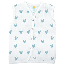 1st Step Muslin Button Jhabla - New Born