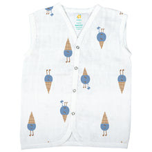 1st Step Muslin Button Jhabla - New Born