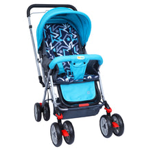 1st Step Yoyo Baby Stroller with 5 Point Safety Harness and Reversible Handlebar Stroller-Blue