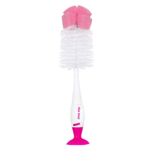 1st Step BPA Free Bottle And Nipple Cleaning Brush With Suction Base-Pink