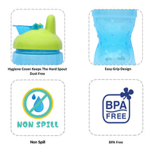 1st Step BPA Free Hard Spout Grippy Cup-Blue