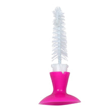 1st Step BPA Free Bottle And Nipple Cleaning Brush With Suction Base-Pink