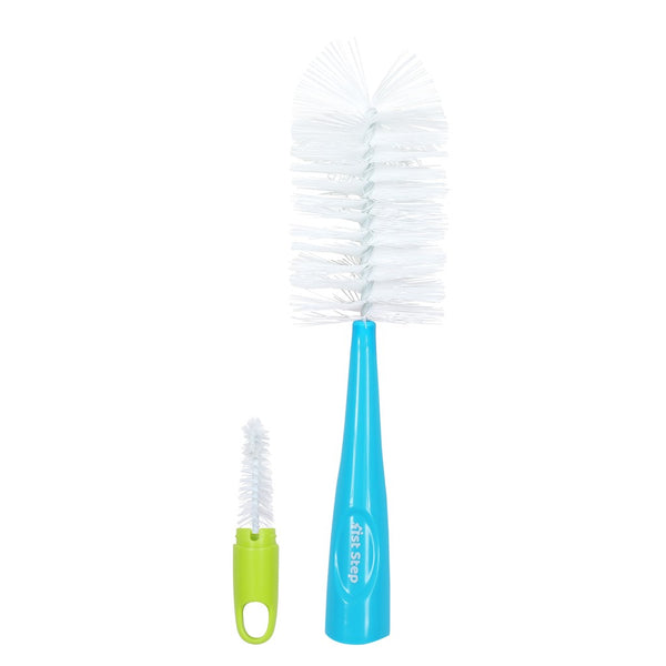 1st Step Bottle and Nipple Cleaning Brush with Nylon bristles for Easy Cleaning (Blue)