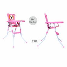 1st Step Convertible High Chair Cum Booster Seat-Pink