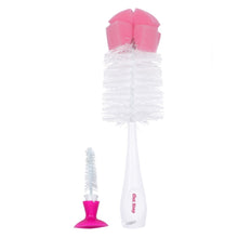 1st Step BPA Free Bottle And Nipple Cleaning Brush With Suction Base-Pink