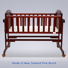 1st Step Wooden Cradle with Detachable Mosquito Net, Swing with Swing Lock and Wheels with Lock…