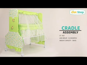 1st Step Cradle With Swing And Mosquito Net-Green