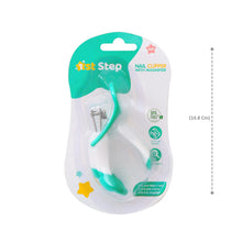 1st Step Easy Grip Baby Nail Clipper With Magnifying Glass-Mint Green